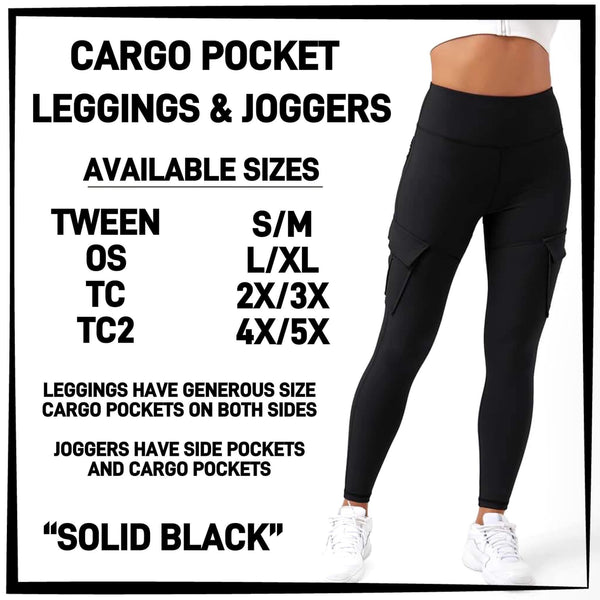 CARGO POCKET LEGGINGS / Designer DC. I’m stock ready to ship