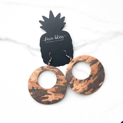 CATALINA SAND CAMO DIXIE BLISS EARRINGS