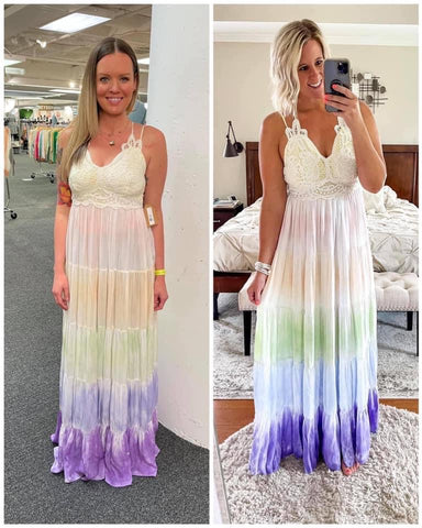 RAINBOW MAXI DRESS🌈