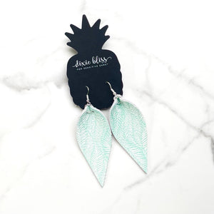 AVALON IN SEAFOAM FERN DIXIE BLISS EARRINGS