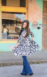 LEOPARD LATTE CRAZY TRAIN KIMONO