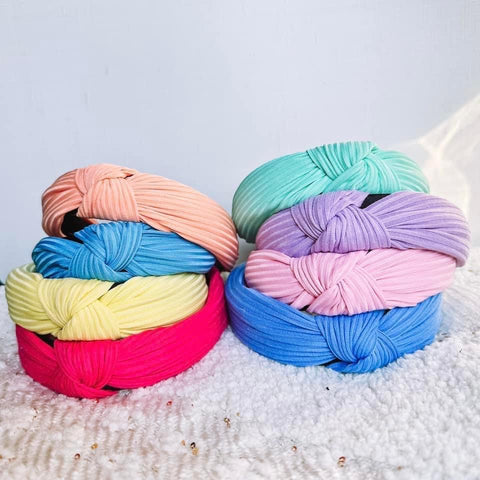 Solid 8 Pc Knot headband pre order 4/10/23
