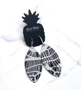 EDEN IN WEBBED SUEDE DIXIE BLISS EARRINGS