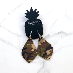 DUBAI CAMO DIXIE BLISS TEARDROP EARRING