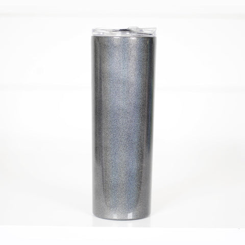 Black Glitter Tall Travel Cup