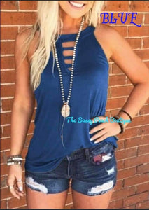 JADE BLUE KEYHOLE TANK