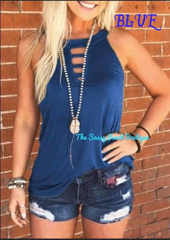 JADE BLUE KEYHOLE TANK