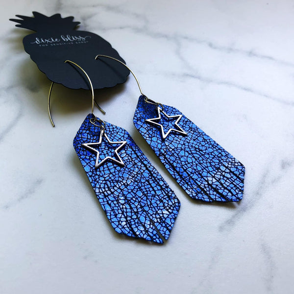 LONDON in METALLIC BLUE MOSAIC