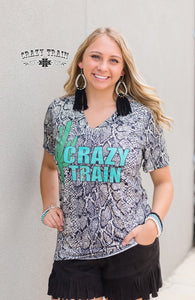 PYTHON CACTUS CRAZY TRAIN TEE