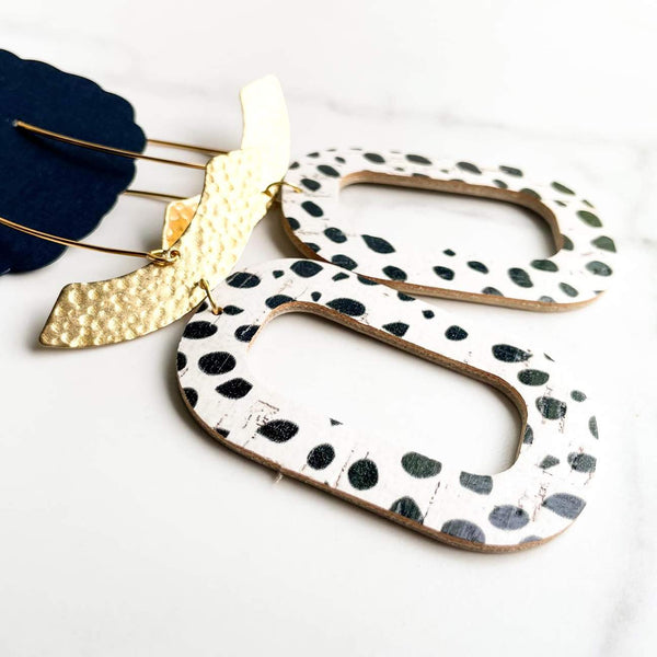 KINGSTON IN DALMATIAN DIXIE BLISS EARRINGS
