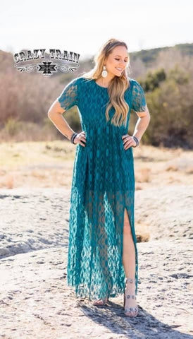 RAYANNE MAXI DRESS * Teal Crazy Train
