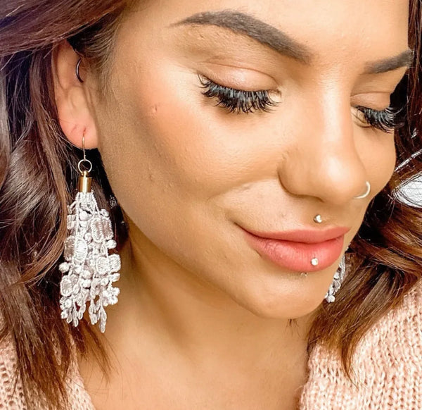 VINE IN PLATINUM DIXIE BLISS EARRINGS