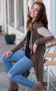Favorite Cardigan Brown and Leopard SG