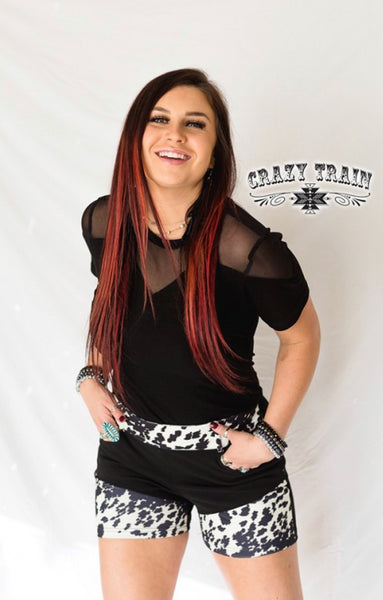 STOCK SHOW CRAZY TRAIN SHORTS