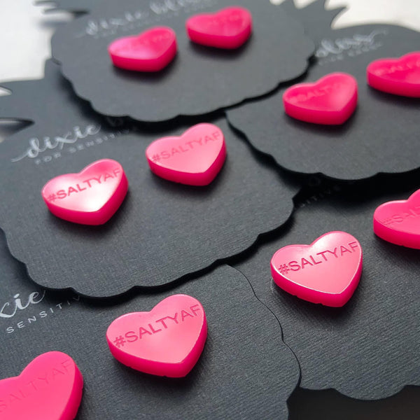 SALTY AF CANDY HEARTS DIXIE BLISS EARRINGS