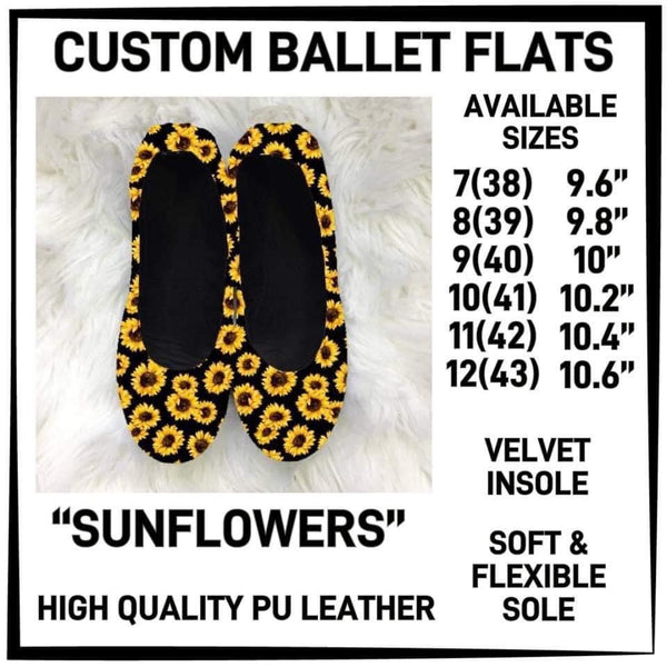 CUSTOM BALLET FLATS (In stock )