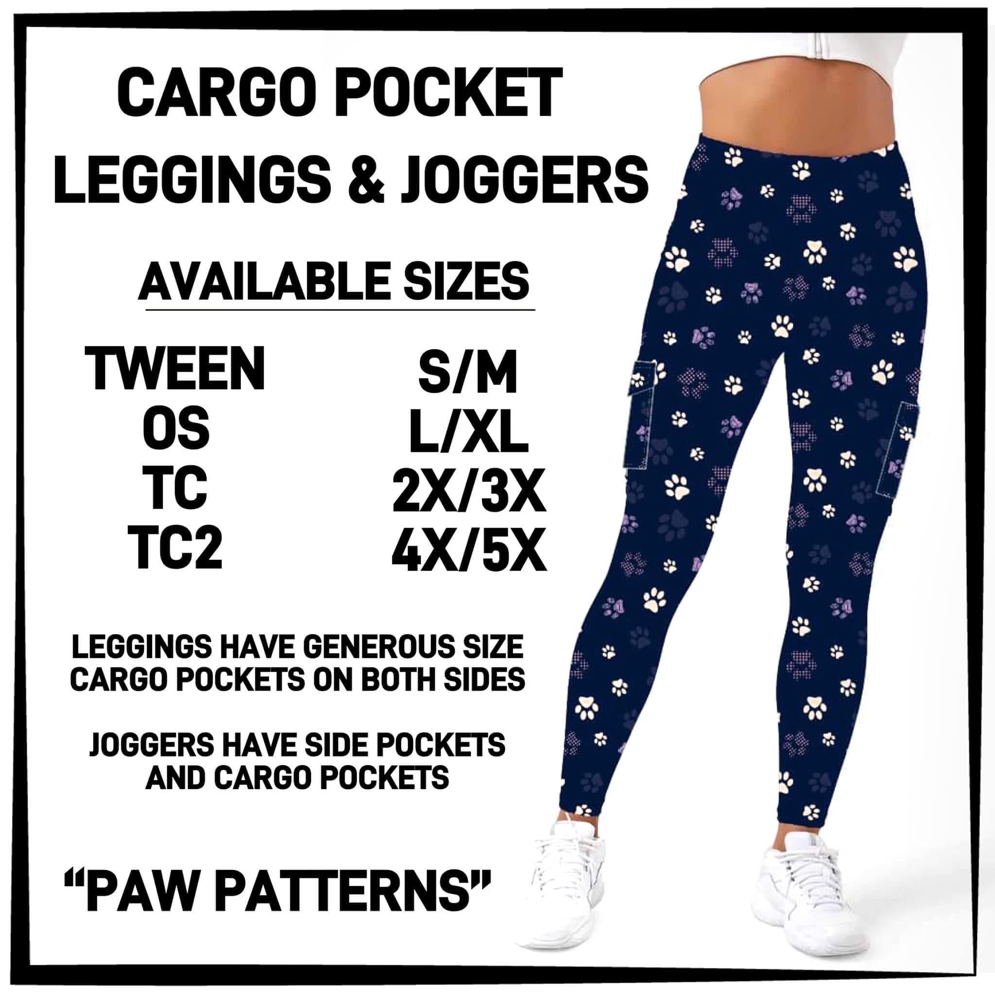 CARGO POCKET LEGGINGS / Designer DC. I’m stock ready to ship