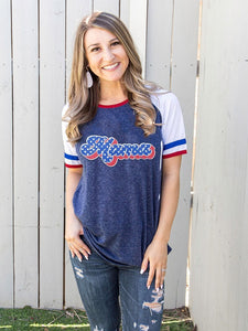 Patriotic MaMa Raglan Tee G&E