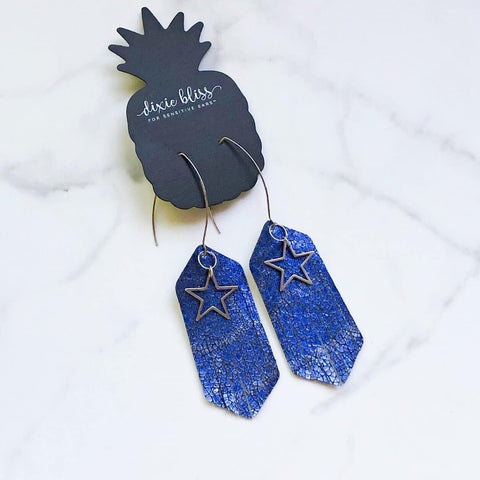 LONDON in METALLIC BLUE MOSAIC
