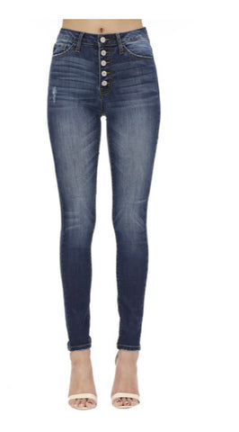 KAN CAN Non-Distressed Button fly Jeans