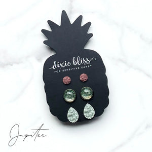 JUPITER TRIO SET DIXIE BLISS EARRINGS