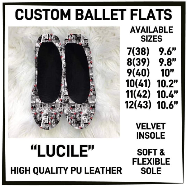 CUSTOM BALLET FLATS (In stock )