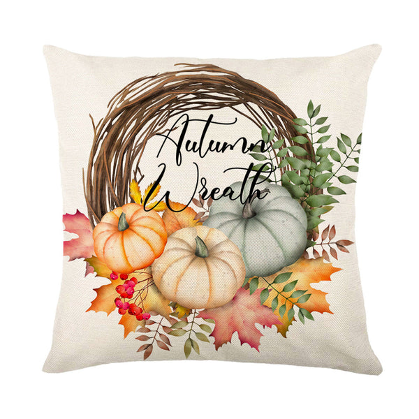 Pumpkin Print Pillowcases Without Filler